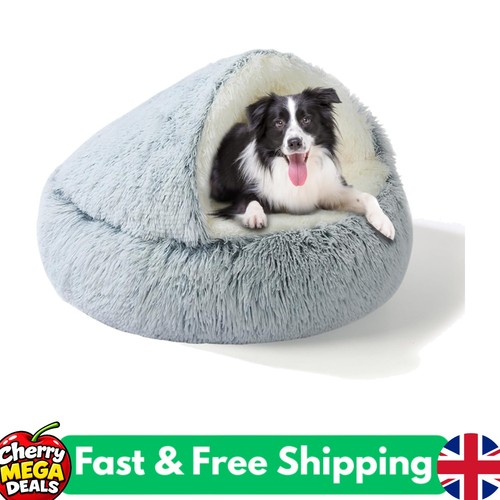Warm plush dog bed - 2-in-1,