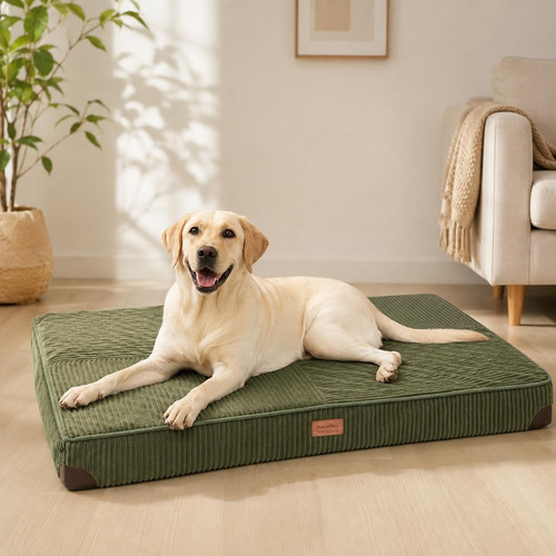 Dog bed plush corduroy - dog,