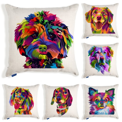 Dog cushion cover pet - cushion, portrait