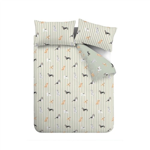 Dog stripe reversible duvet - stripe,