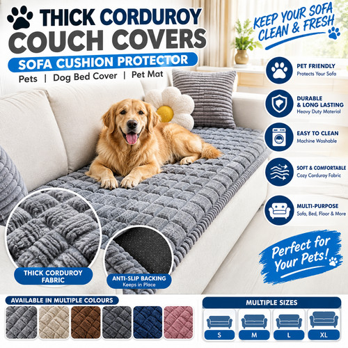 Thick corduroy couch - thick,