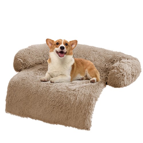 Soft plush dog sofa bed - soft,